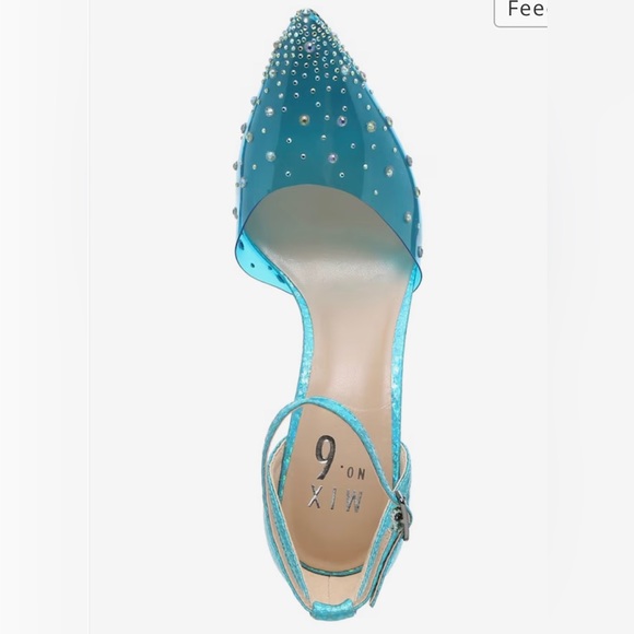 Brand New Women’s Size 7M Mix No. 6 Arlette Pumps With Sparkling Studs Turquoise - Picture 6 of 13